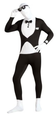 Rubie's Costume Adult Tuxedo Second Skin Zentai Super Suit 